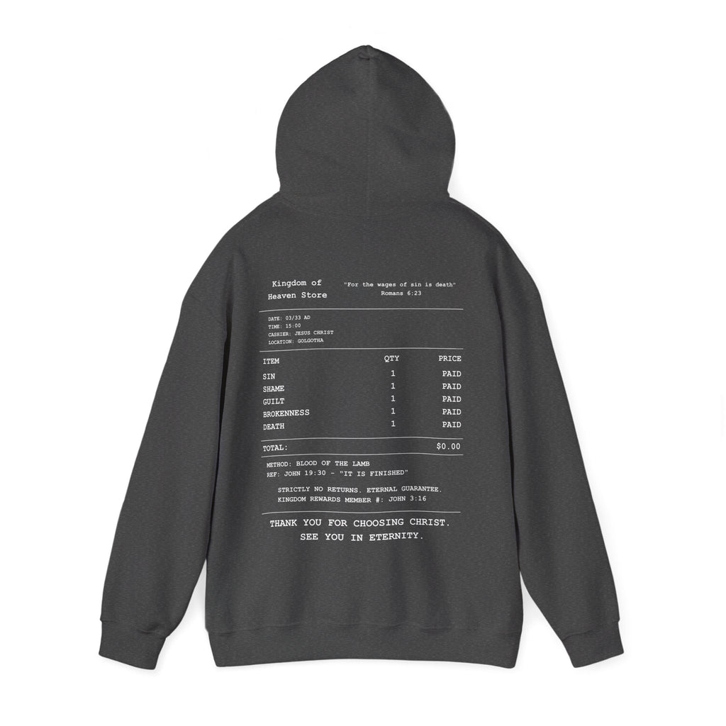 Christian Receipt Style Hoodie