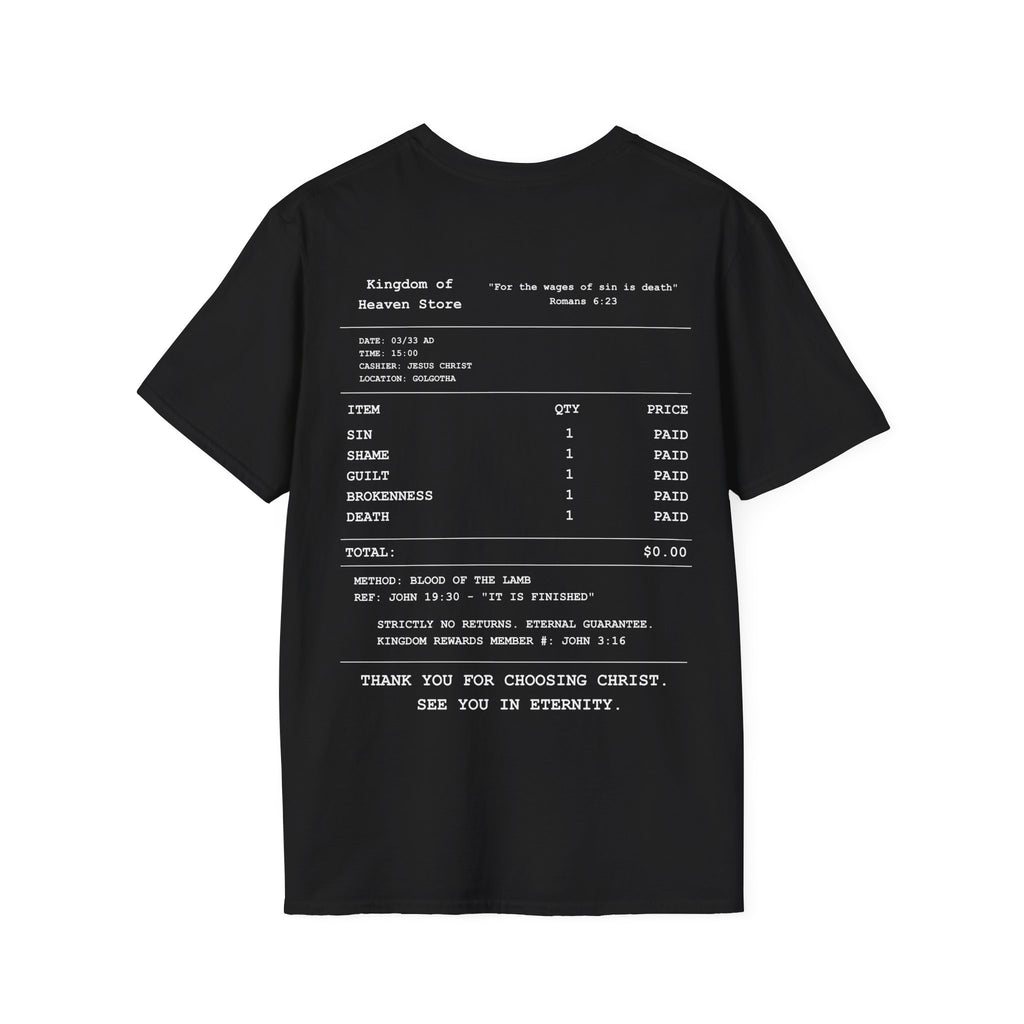 Christian Receipt Style T-Shirt